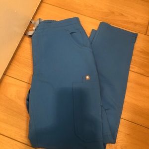 FIGS ceil blue yola pants Xsmall petite